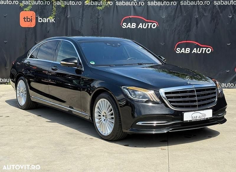 Culoarenegru Utilizat 2019 Mercedes S350 Berlinǎ | 51.990 EUR (Super Preț) - Imagine 1/4
