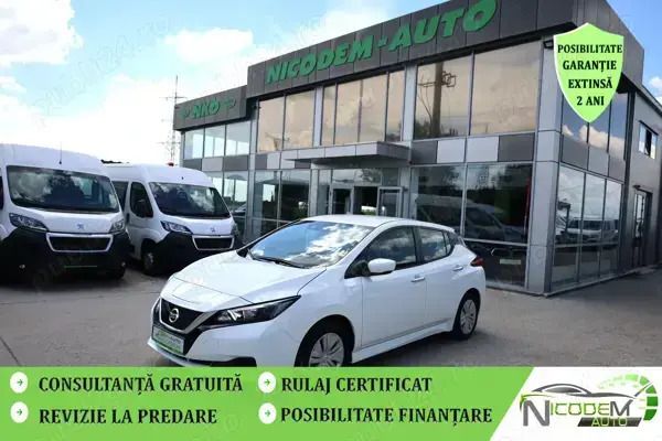 Alb Utilizat 2021 Nissan Leaf Hatchback | 13.990 EUR (Preț bun) - Imagine 1/4