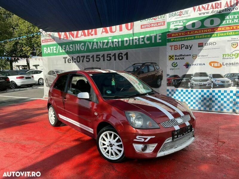 Rosu Utilizat 2006 Ford Fiesta Hatchback | 1.799 EUR (Preț bun) - Imagine 1/4