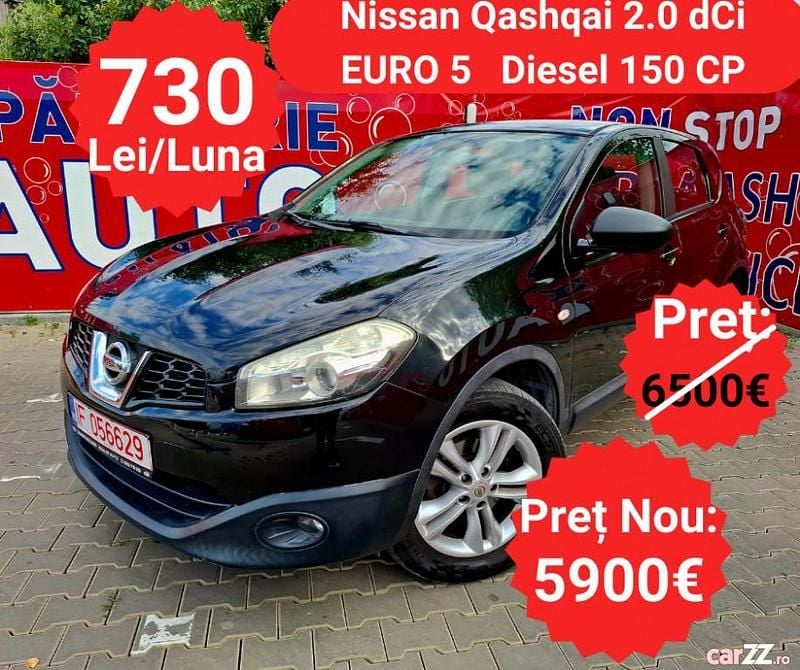 Negru Utilizat 2011 Nissan Qashqai Acenta SUV | 5.900 EUR (Preț OK) - Imagine 1/4