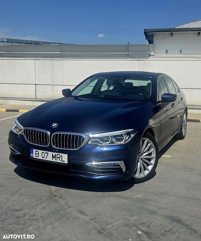 Culoarealbastru Utilizat 2019 BMW 520 Luxury Line Berlinǎ | 22.999 EUR (Preț bun) - Imagine 1/4