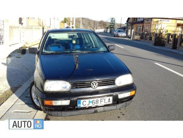Negru Utilizat 1995 VW Golf III Hatchback | 850 EUR - Imagine 1/2