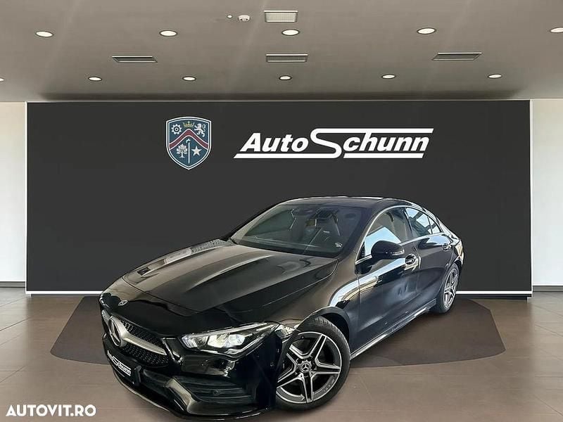 Negru Utilizat 2019 Mercedes CLA200 AMG line Coupe | 34.473 EUR (Scump) - Imagine 1/4