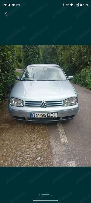 Albastru Utilizat 2003 VW Golf IV Berlinǎ | 2.100 EUR (Super Preț) - Imagine 1/4