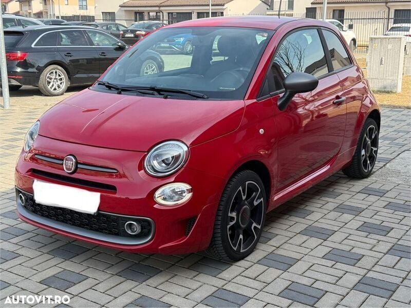 Rosu Utilizat 2018 Fiat 500 Hatchback | 8.999 EUR (Scump) - Imagine 1/4