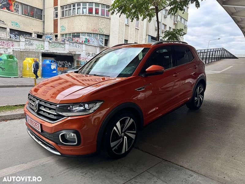 Culoareportocaliu Utilizat 2020 VW T-Cross R-line SUV | 14.750 EUR (Puțin scump) - Imagine 1/4