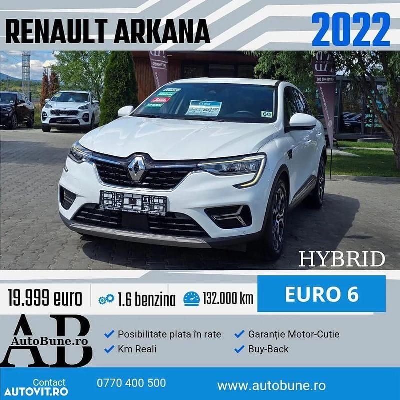 Alb Utilizat 2022 Renault Arkana Intens SUV | 19.999 EUR (Preț OK) - Imagine 1/4