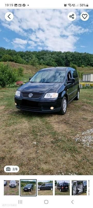 Culoarenegru Utilizat 2009 VW Caddy Maxi Monovolum | 5.600 EUR (Preț OK) - Imagine 1/4