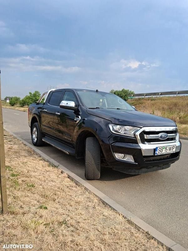 Negru Utilizat 2016 Ford Ranger Limited Pickup | 16.499 EUR (Preț OK) - Imagine 1/4