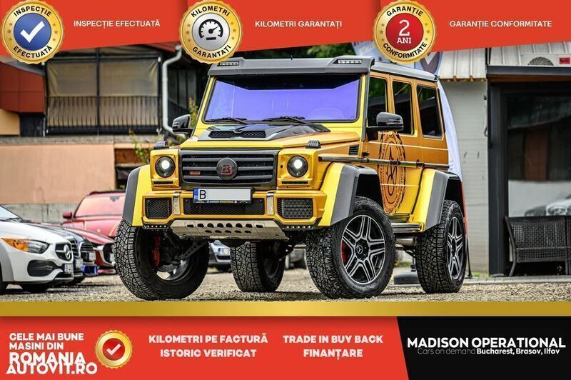Galbeuriu Utilizat 2018 Mercedes G500 4x4² SUV | 174.850 EUR - Imagine 1/4
