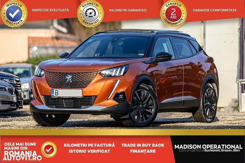 Culoareportocaliu Utilizat 2020 Peugeot e-2008 GT SUV | 17.499 EUR - Imagine 1/4