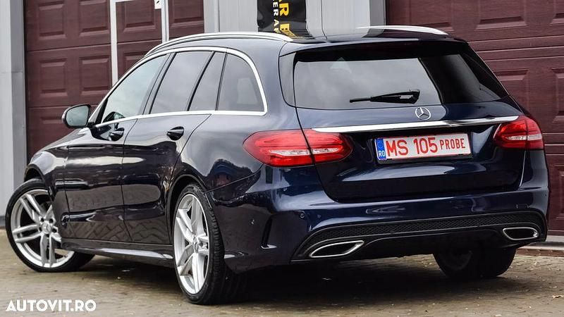 Second-hand Mercedes C220 AMG line 170 CP (125 kW) 2015 Culoarealbastru Break
