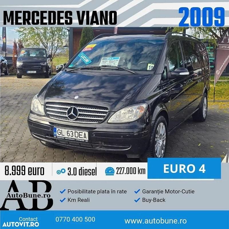 Culoarenegru Utilizat 2009 Mercedes Viano Monovolum | 8.999 EUR (Preț OK) - Imagine 1/4