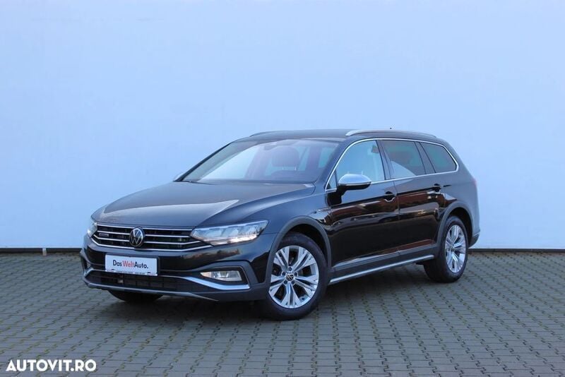 Negru Utilizat 2021 VW Passat Alltrack Break | 24.900 EUR (Preț bun) - Imagine 1/4