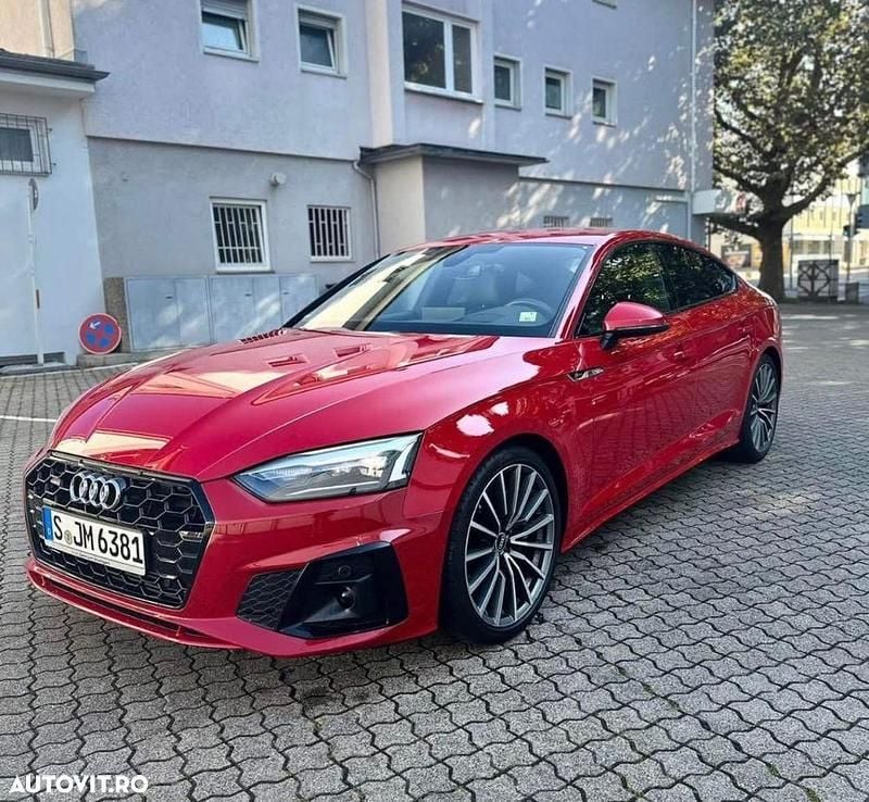 Culoarerosu Utilizat 2021 Audi A5 Sportback Sport Coupe | 28.000 EUR (Super Preț) - Imagine 1/4