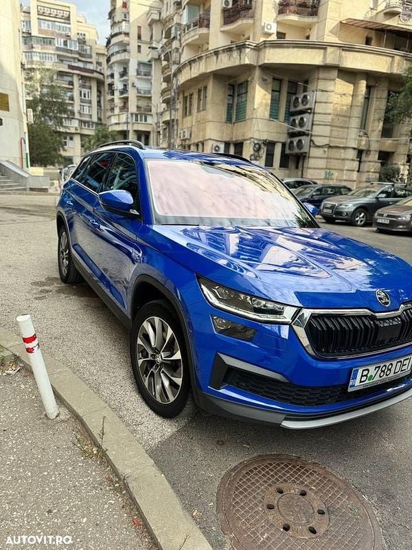 Albastru Utilizat 2022 Skoda Kodiaq Clever SUV | 26.399 EUR (Preț OK) - Imagine 1/4