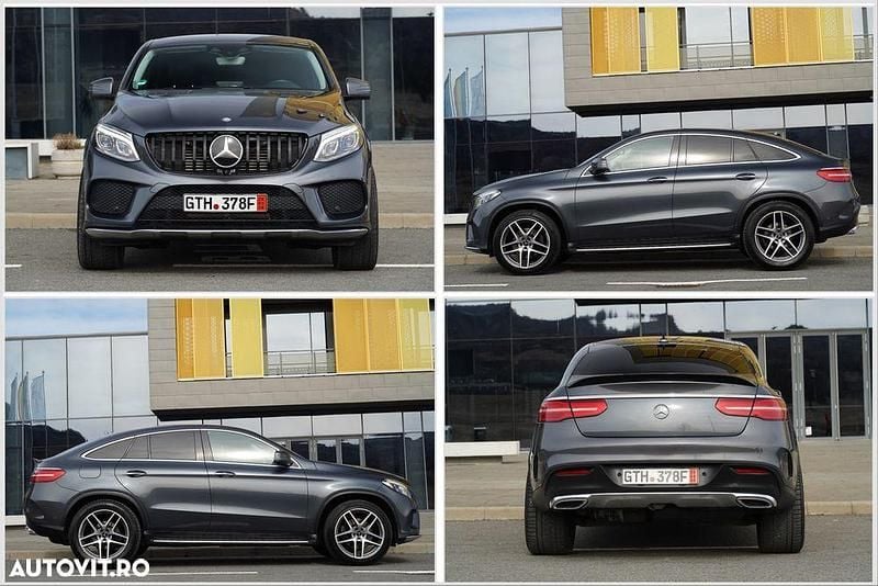 Second-hand Mercedes GLE350 AMG line 258 CP (189 kW) 2017 Culoaregri Coupe