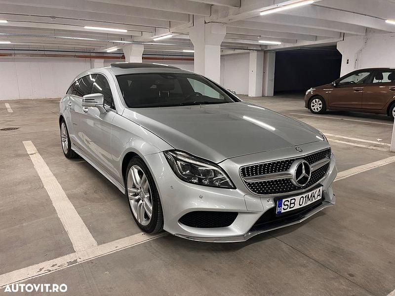 Argint Utilizat 2014 Mercedes CLS350 Shooting Brake Break | 16.999 EUR - Imagine 1/4