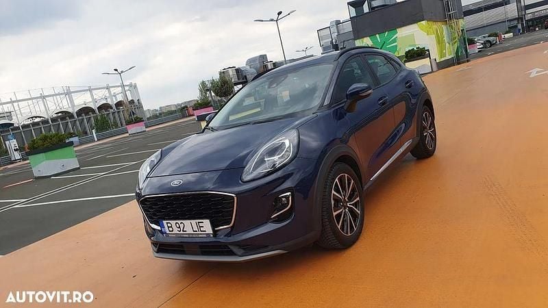 Albastru Utilizat 2020 Ford Puma Titanium SUV | 12.900 EUR (Preț bun) - Imagine 1/4