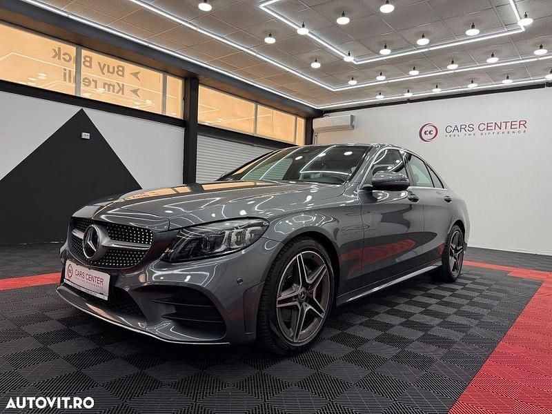 Second-hand Mercedes C220 AMG line 194 CP (142 kW) 2019 Gri Berlinǎ