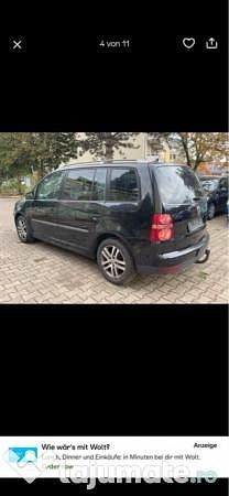 Negru Utilizat 2007 VW Touran Monovolum | 3.499 EUR - Imagine 1/4