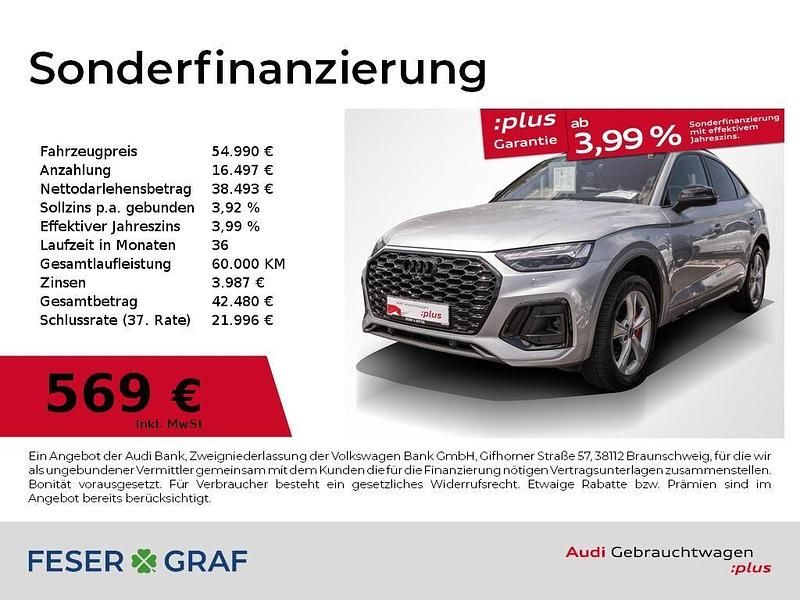 Utilizat 2024 Audi Q5 Sportback S-Line SUV | 58.918 EUR - Imagine 1/1