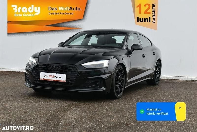 Culoarenegru Utilizat 2020 Audi A5 Sport Berlinǎ | 27.299 EUR (Preț OK) - Imagine 1/4