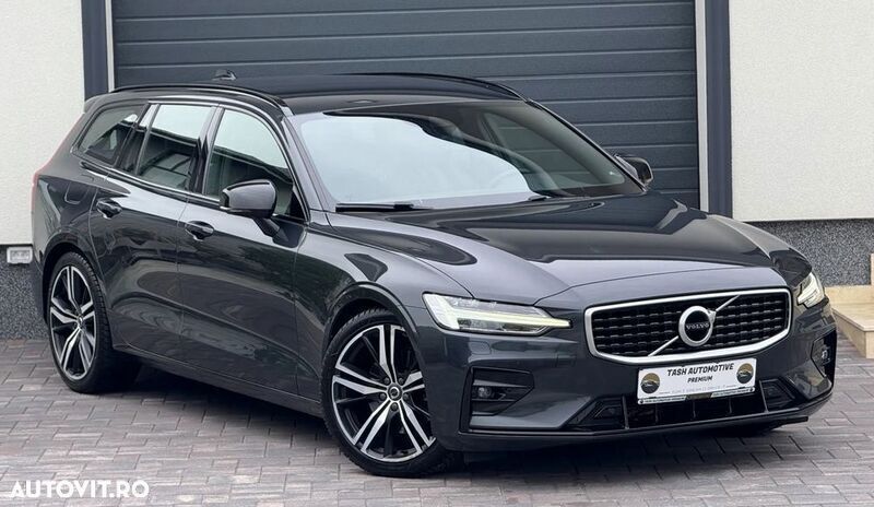 Gri Utilizat 2020 Volvo V60 R-Design Break | 19.499 EUR (Scump) - Imagine 1/4