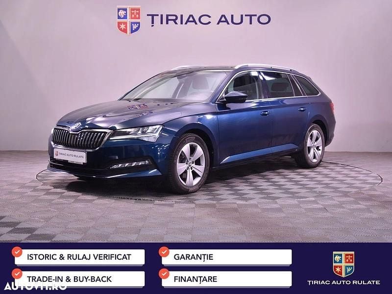 Culoarealbastru Utilizat 2022 Skoda Superb Break | 22.901 EUR (Preț OK) - Imagine 1/4