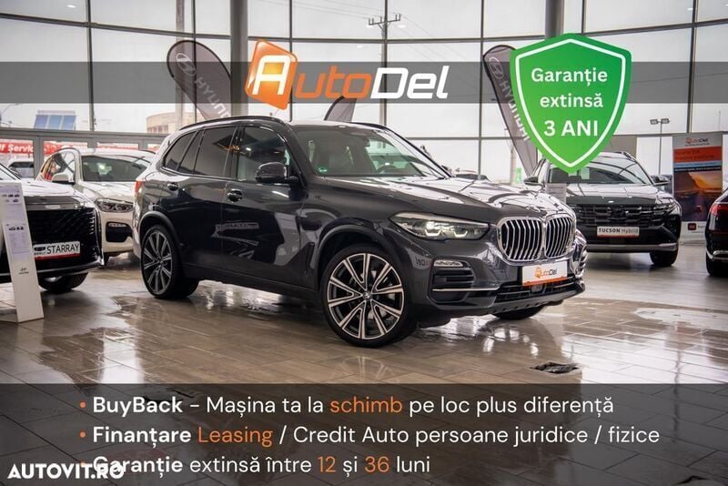 Gri Utilizat 2019 BMW X5 SUV | 42.998 EUR (Super Preț) - Imagine 1/4