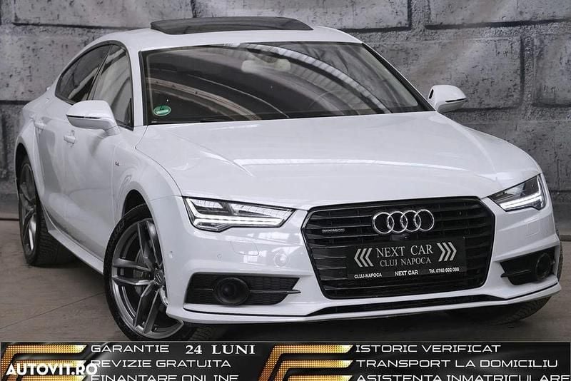 Second-hand Audi A7 S-line plus 320 CP (235 kW) 2016 Culoarealb Hatchback