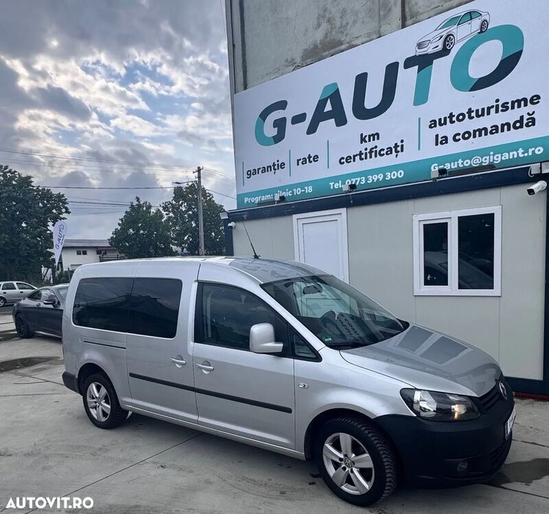 Argint Utilizat 2013 VW Caddy Maxi Comfortline Monovolum | 9.300 EUR - Imagine 1/4