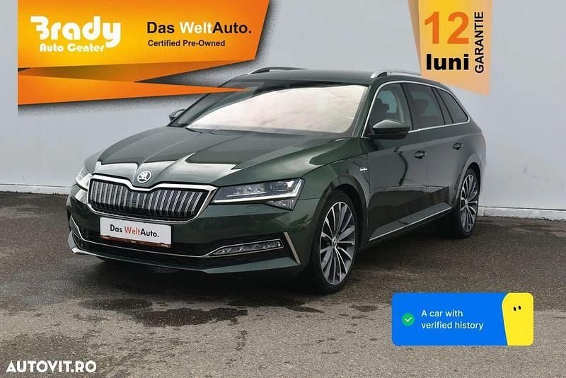 Second-hand Skoda Superb Style 218 CP (160 kW) 2020 Culoareverde Break