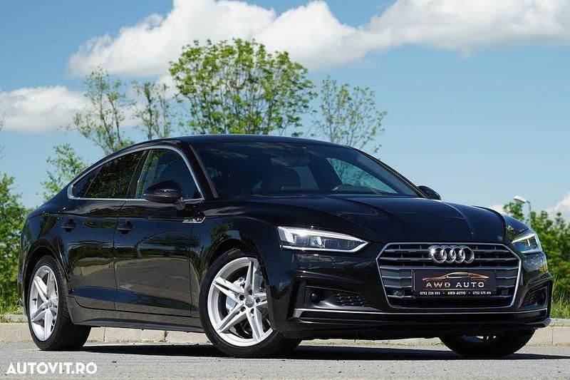 Culoarenegru Utilizat 2018 Audi A5 Sportback Comfort Berlinǎ | 19.999 EUR (Preț OK) - Imagine 1/4