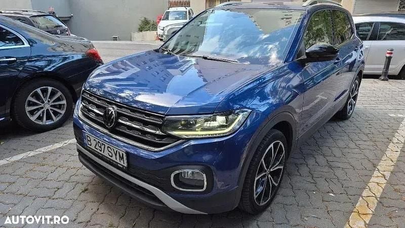 Culoarealbastru Utilizat 2022 VW T-Cross Style SUV | 19.490 EUR (Preț OK) - Imagine 1/4