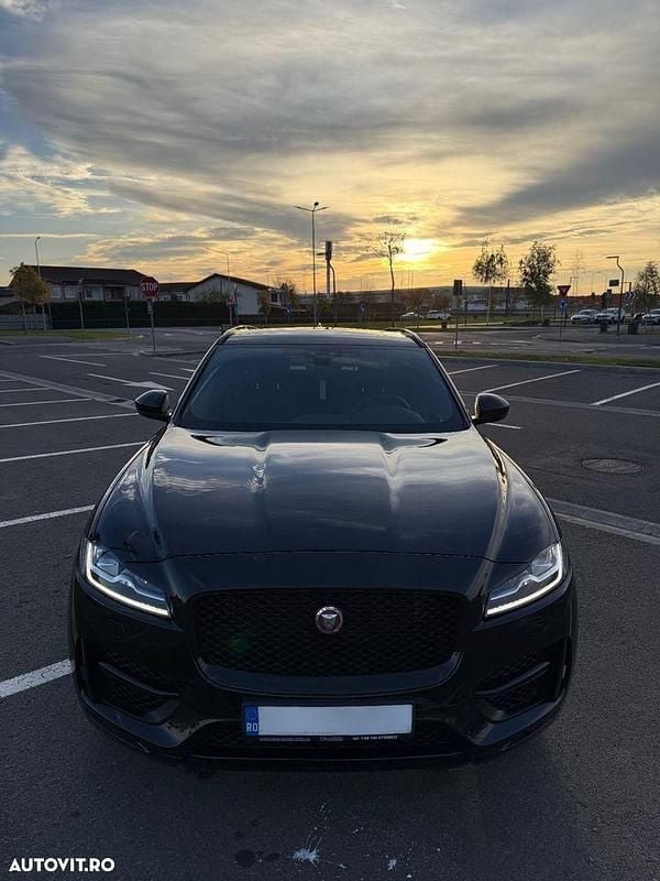 Negru Utilizat 2021 Jaguar F-Pace R-Sport SUV | 24.890 EUR (Puțin scump) - Imagine 1/4