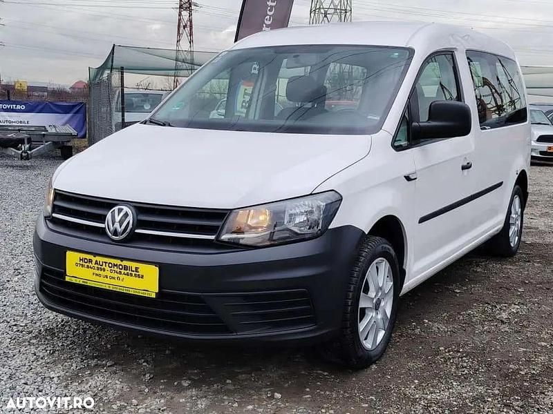 Culoarealb Utilizat 2017 VW Caddy Maxi Comfortline Monovolum | 9.999 EUR (Preț bun) - Imagine 1/4