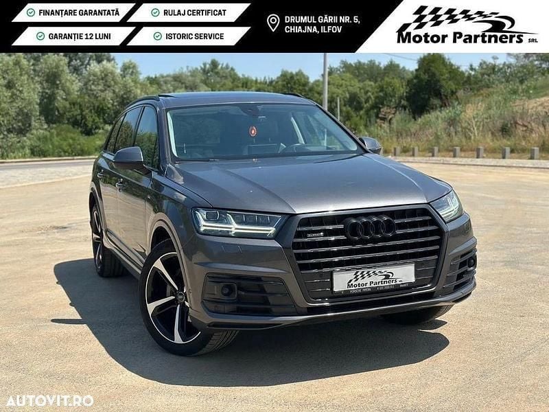 Gri Utilizat 2019 Audi Q7 S-Line SUV | 34.490 EUR (Super Preț) - Imagine 1/4