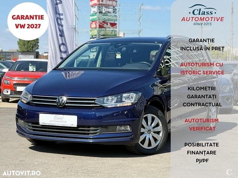 Culoarealbastru Utilizat 2023 VW Touran Comfortline Monovolum | 23.990 EUR (Scump) - Imagine 1/4