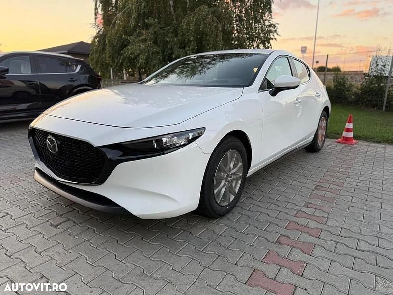 Culoarealb Nouă 2025 Mazda 3 Prime-Line Hatchback | 22.490 EUR (Puțin scump) - Imagine 1/4