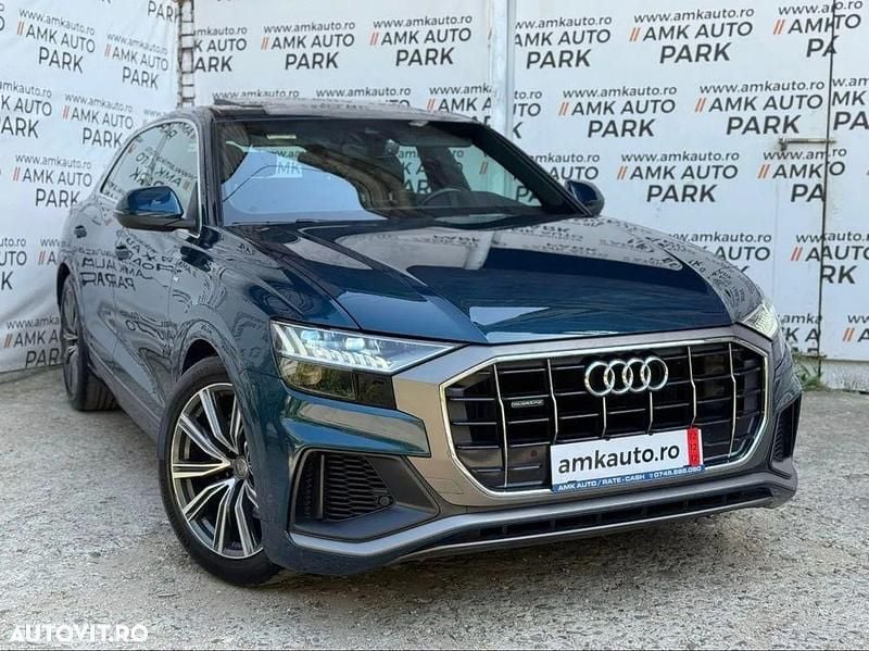 Culoarealbastru Utilizat 2020 Audi Q8 Comfort SUV | 49.000 EUR - Imagine 1/4