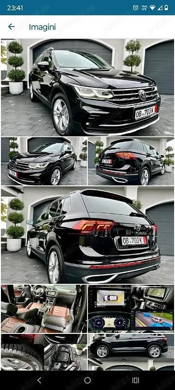 Second-hand VW Tiguan Highline 200 CP (147 kW) 2021 Negru SUV