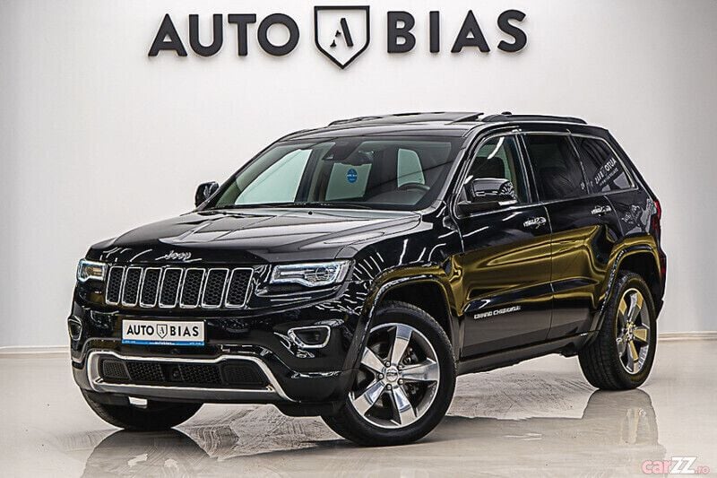 Negru Utilizat 2014 Jeep Grand Cherokee Overland SUV | 16.990 EUR - Imagine 1/4