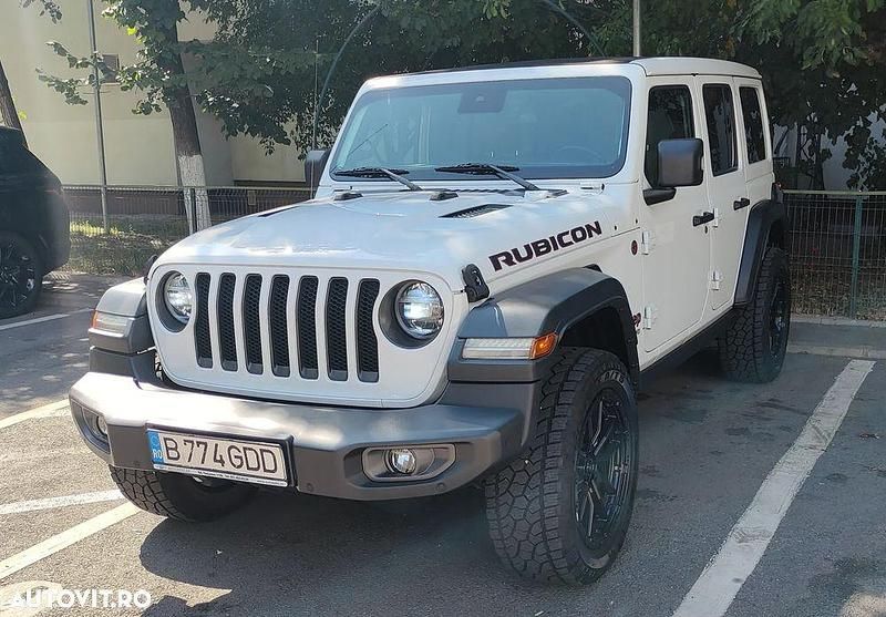 Culoarealb Utilizat 2020 Jeep Wrangler Unlimited Rubicon SUV | 33.950 EUR (Preț bun) - Imagine 1/4