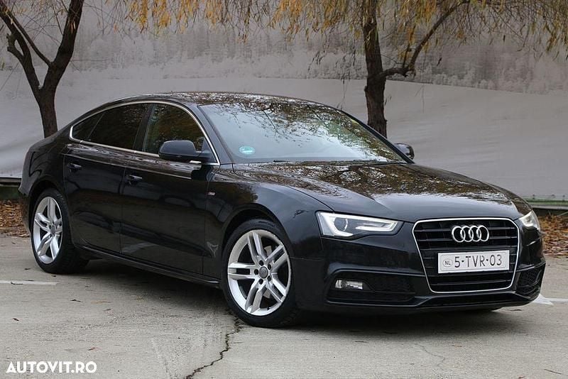 Culoarenegru Utilizat 2014 Audi A5 Sportback S-Line Hatchback | 11.950 EUR (Preț OK) - Imagine 1/4