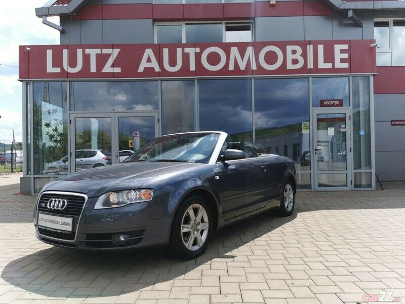 Second-hand Audi A4 Cabriolet S-Line 140 CP (102 kW) 2008 Gri Cabrio