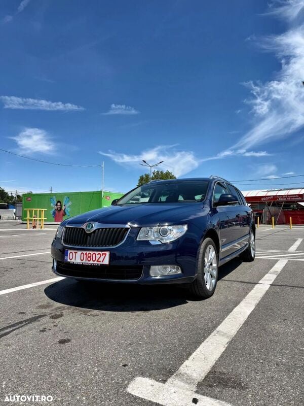 Albastru Utilizat 2011 Skoda Superb Elegance Break | 5.190 EUR (Preț OK) - Imagine 1/4