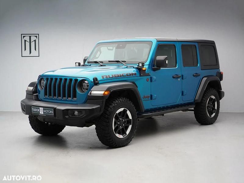 Albastru Utilizat 2020 Jeep Wrangler Unlimited Rubicon SUV | 47.190 EUR (Preț OK) - Imagine 1/4