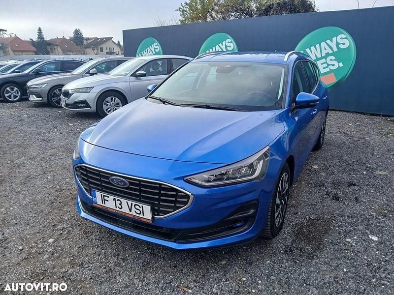 Culoarealbastru Utilizat 2022 Ford Focus Titanium Break | 13.950 EUR (Preț OK) - Imagine 1/4