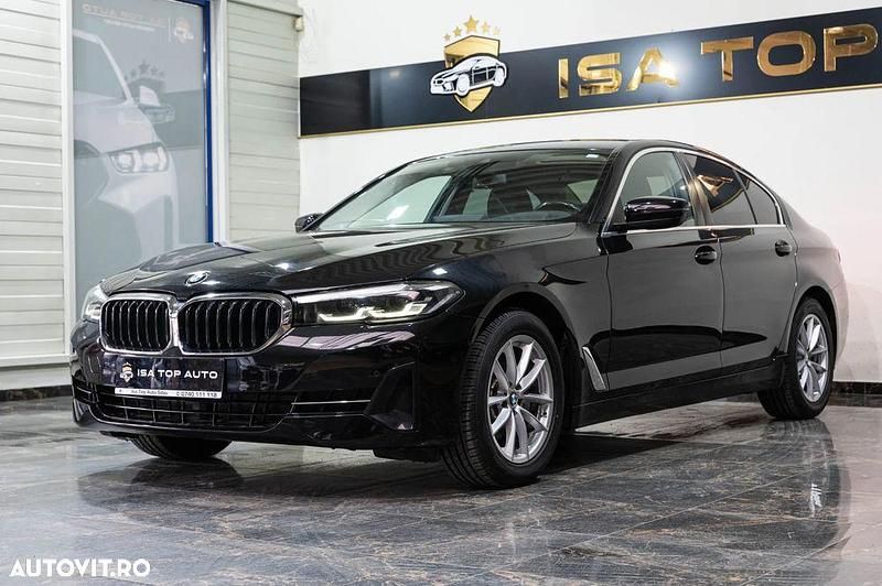 Culoarenegru Utilizat 2023 BMW 520 Luxury Line Berlinǎ | 28.499 EUR (Preț OK) - Imagine 1/4